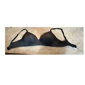 Victorias Secret T-Shirt Wireless Lightly Lined Bra Gray Heather 38DD 409827-NS6